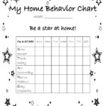 Printable Behavior Reward Chart Child Behavior Chart Behavior Chart