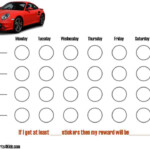 Racing Car Sticker Charts