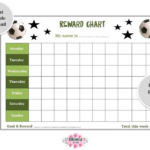 Reward Chart Football soccer Printable children kids Reward Etsy UK