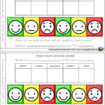 Smiley Face Behavior Charts For Weekly The Classroom Flyer Teaching