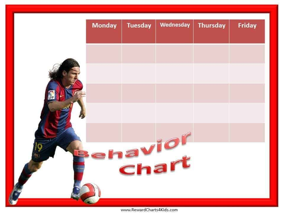 Soccer Behavior Chart