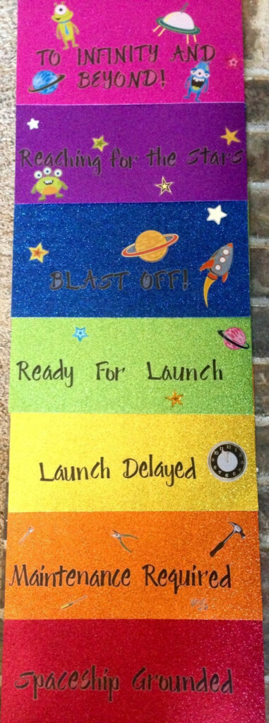 Space Themed Behavior Chart What A Good Alternative To The Boring 