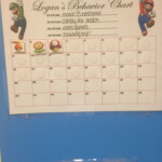 Super Mario Brothers Behavior Chart Behaviour Chart Charts For Kids