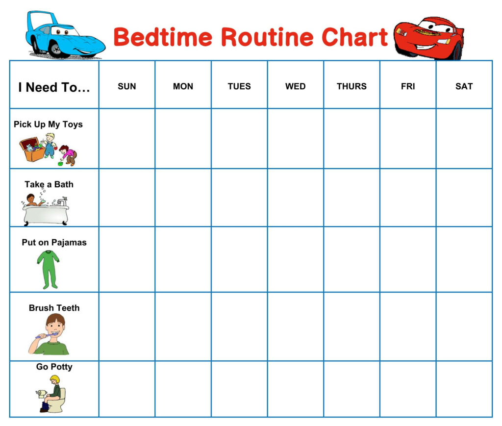 10 Best Kids Bedtime Routine Chart Printable Artofit