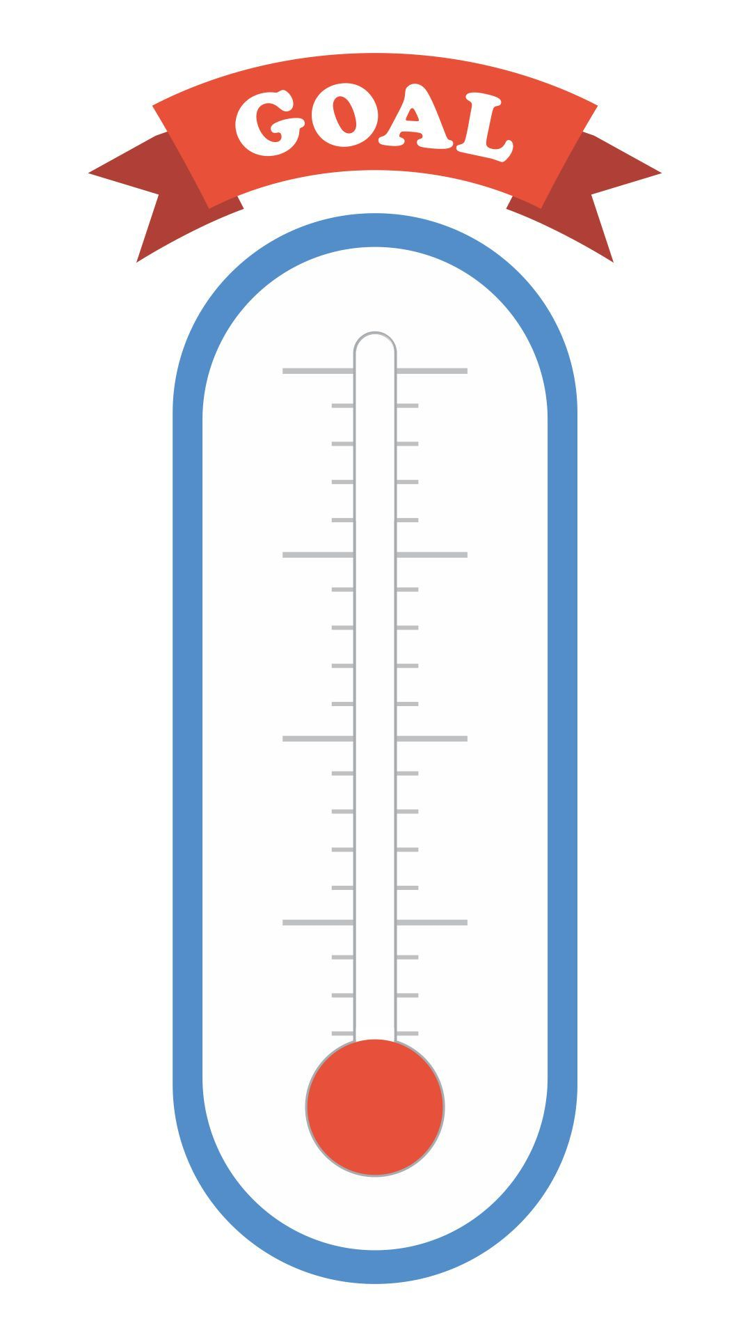 10 Best Printable Blank Thermometer In 2022 Goal Thermometer