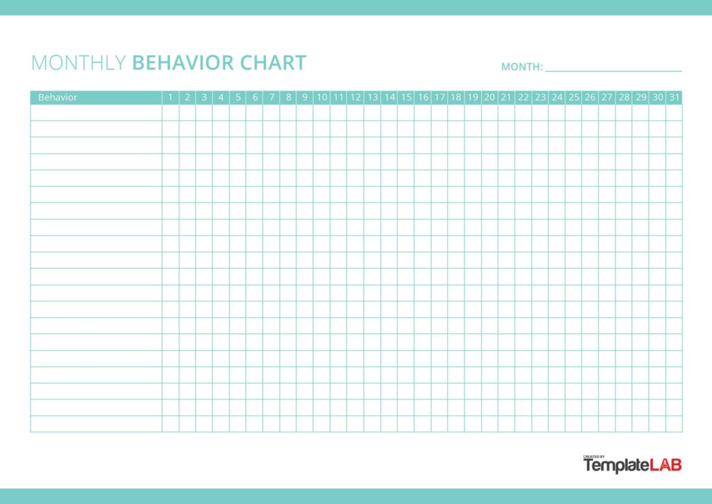 19 Printable Behavior Chart Templates for Kids TemplateLab