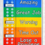 Amazon Colorful Behavior Chart For Multiple Kids 1 To 6 Custom