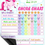 Amazon EkiShoal Unicorn Kids Chore Chart Magnetic Set 5 In 1