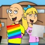 AWESOME Behavior Chart Day Caillou Gets The RAINBOW Card YouTube