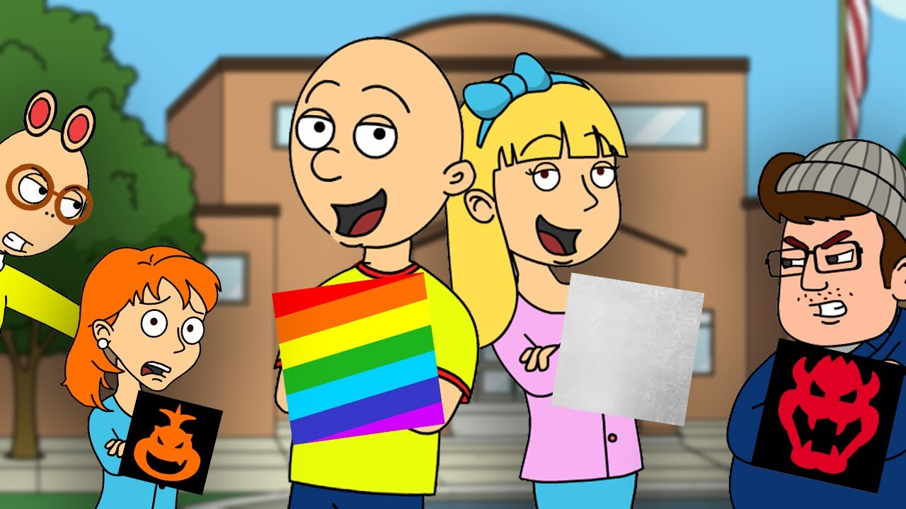 AWESOME Behavior Chart Day Caillou Gets The RAINBOW Card YouTube