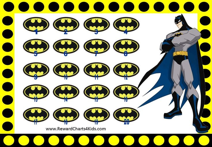 Batman behavior charts 6 JPG 1040 720 Behaviour Chart Batman 