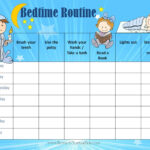 Bedtime Routine Chart Free Printable Printable Templates