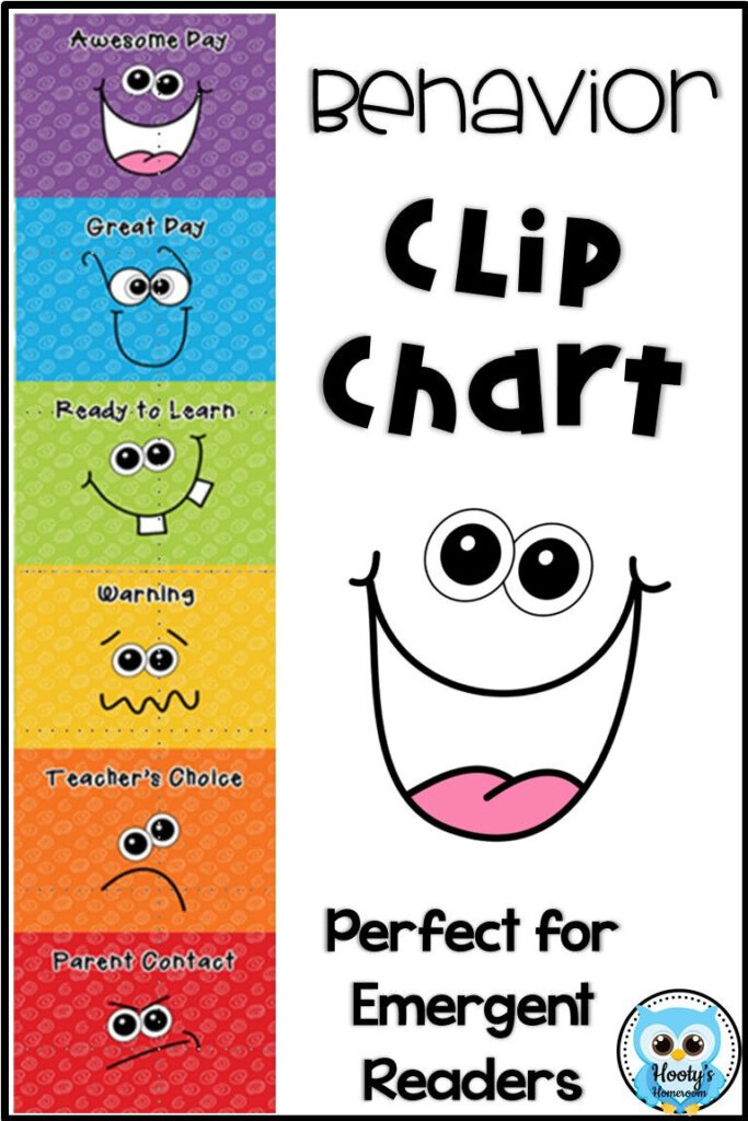 Behavior Chart Editable Clip Chart Classroom Management For 