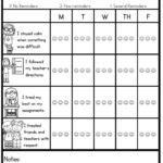 Behavior Chart For Elementary Students