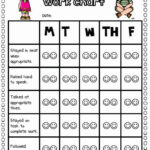 Behavior Chart For Kindergarten Student