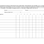 Behavior Chart Free Template Nisma Info