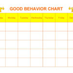 Behavior Chart Free Template Printable Templates