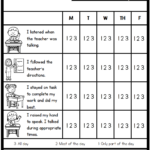 Behavior Chart Printable For Students