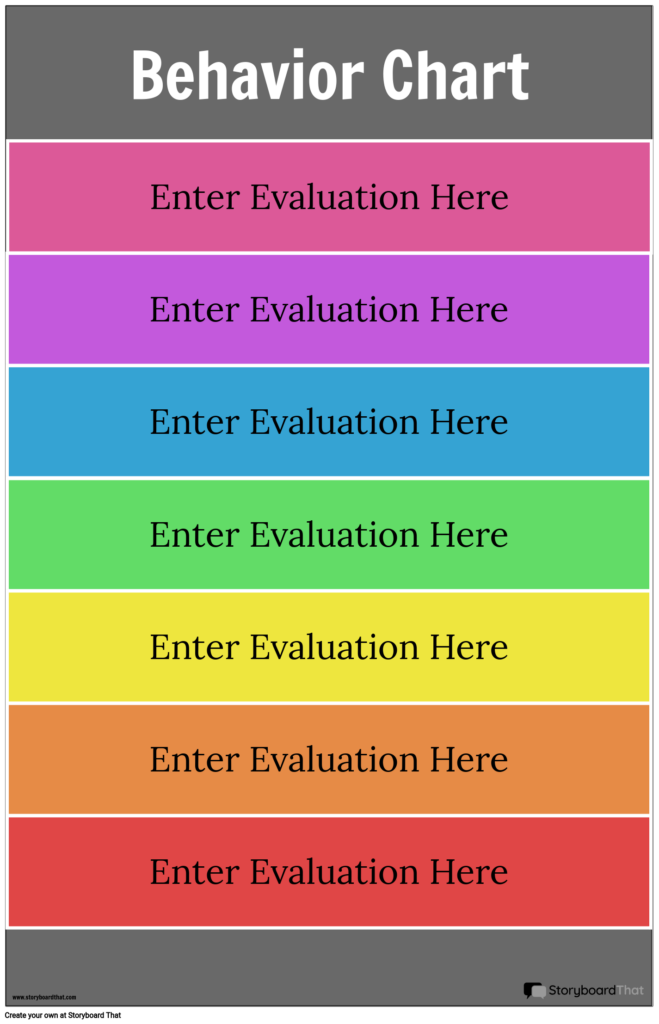 Behavior Chart Template Behavior Chart Maker StoryboardThat