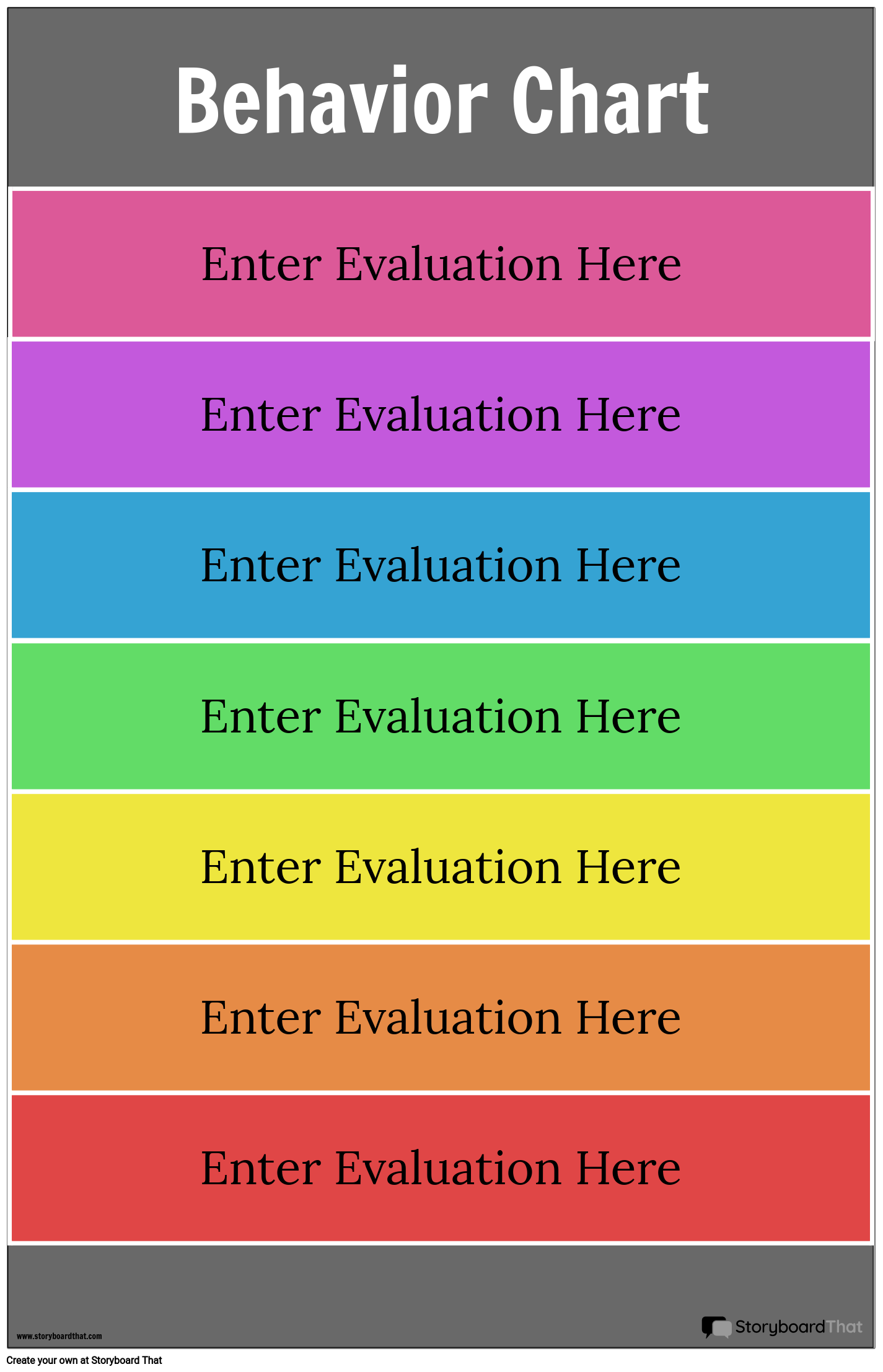 Behavior Chart Templates