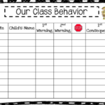 Behavior Charts For 2nd Graders