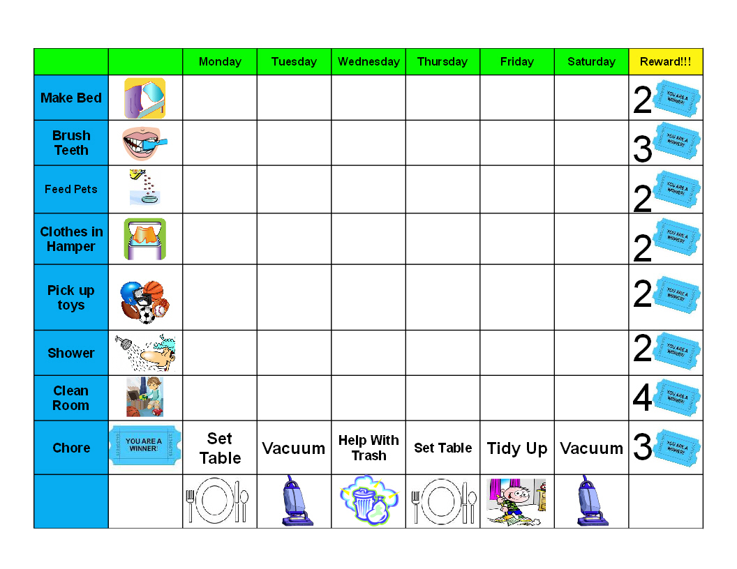 Behavior Charts For Home 10 Free PDF Printables Printablee