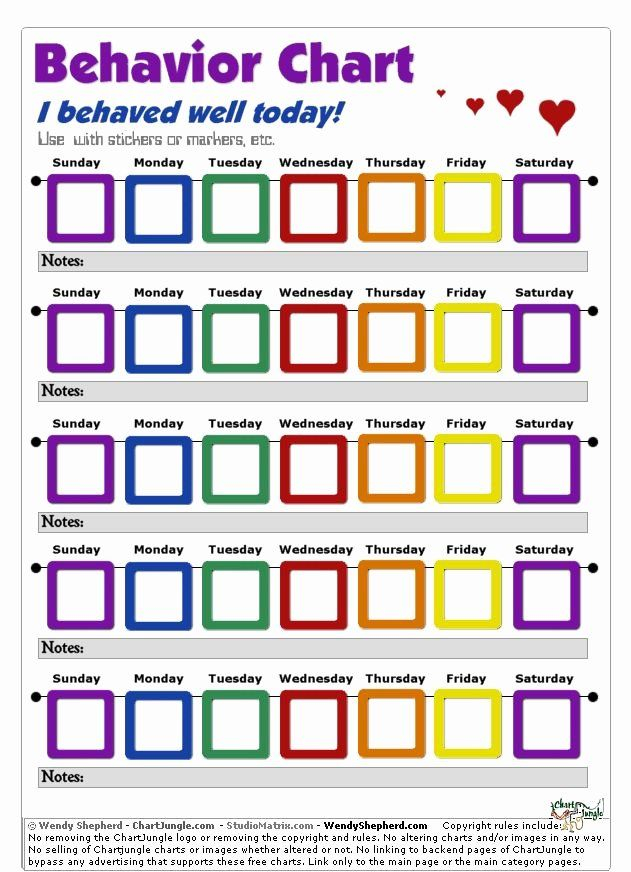 Behavior Charts For Home New 25 Best Ideas About Kids Behavior Charts 