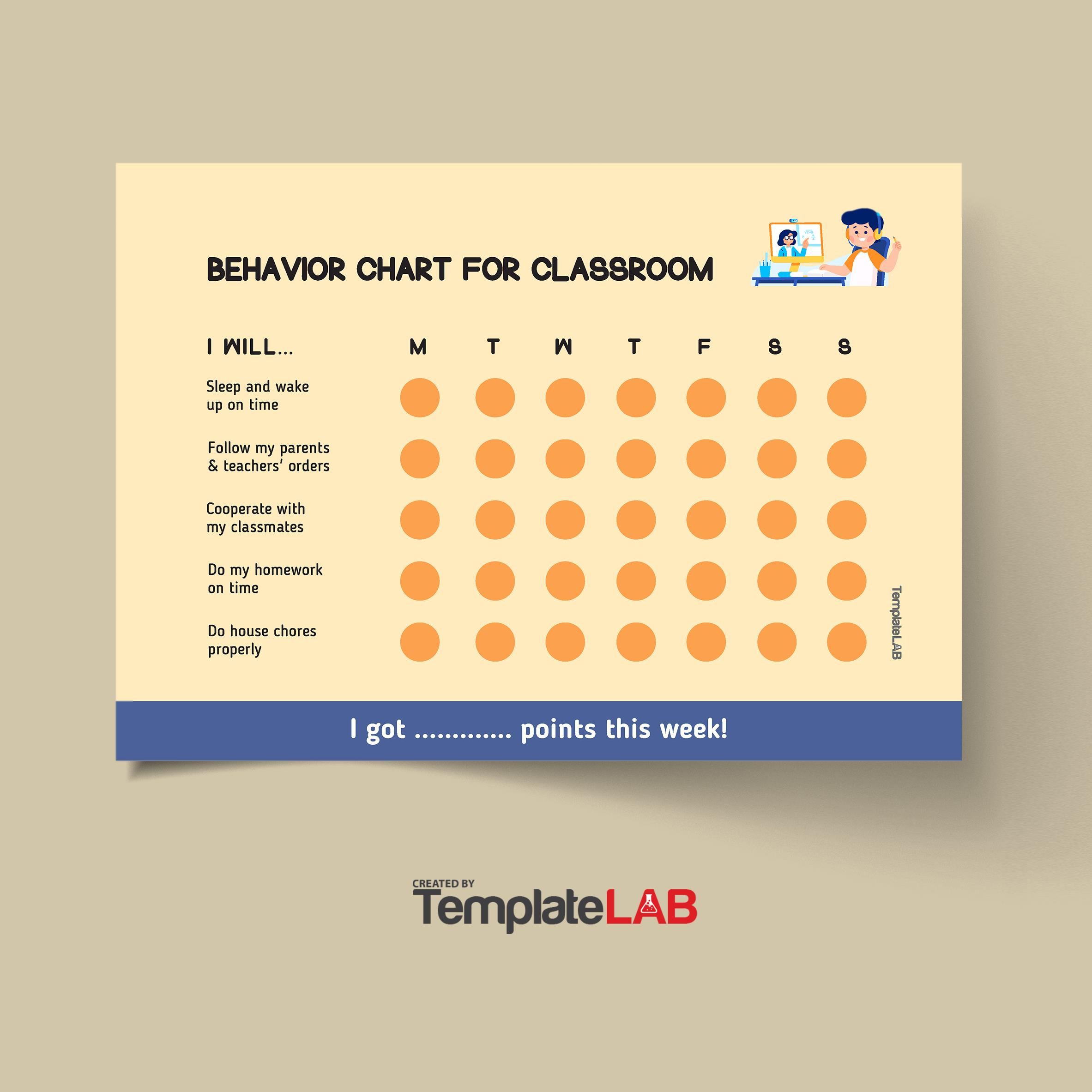 Behavior Charts For Intermediate Students Groupeconnectiebs