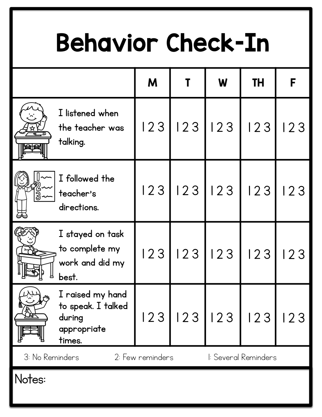 Behavior Charts pdf Google Drive Classroom Behavior Management 