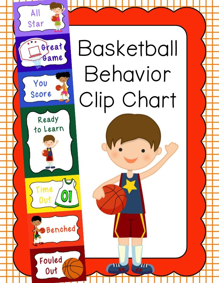 Behavior Clip Chart Behavior Management Basketball 2 Behavior Clip 