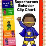 Behavior Clip Chart Behavior Management SUPERHERO 3 Clip Chart