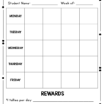 Behavior Tally Chart Printable PrintableBehaviorChart