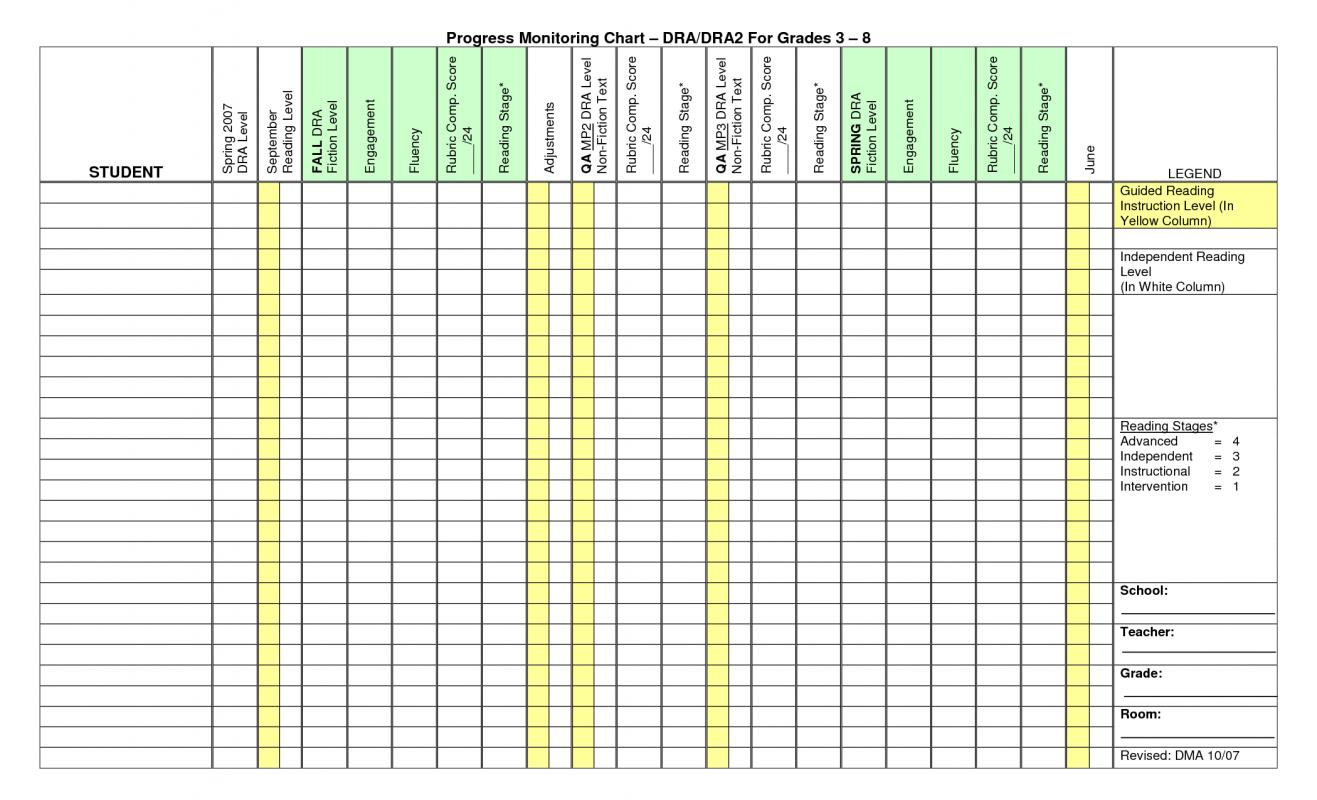 Behavior Tracking Chart Template Business