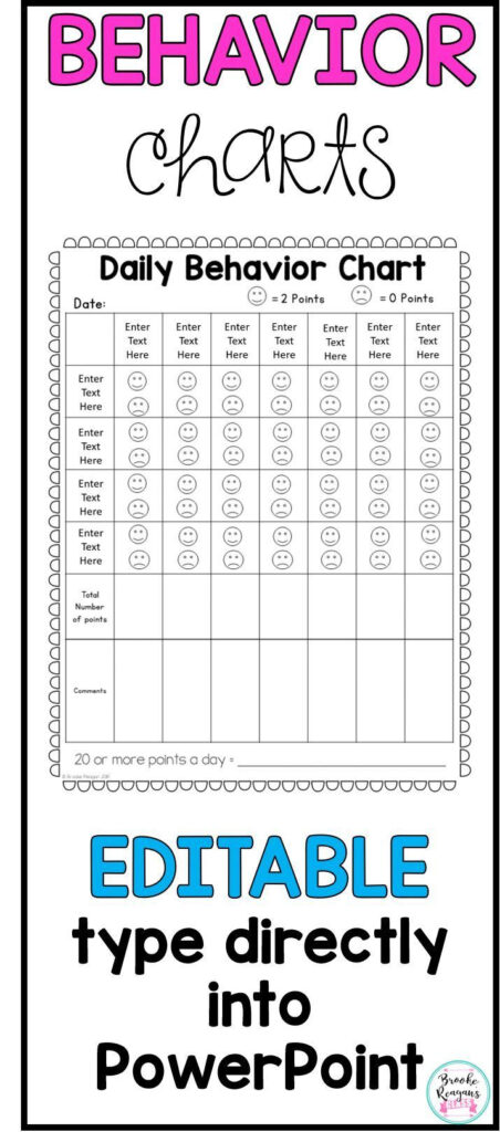 Behaviour Management Printable Reward Charts