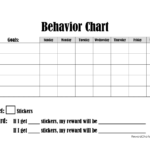 Blank Behavior Chart Printable