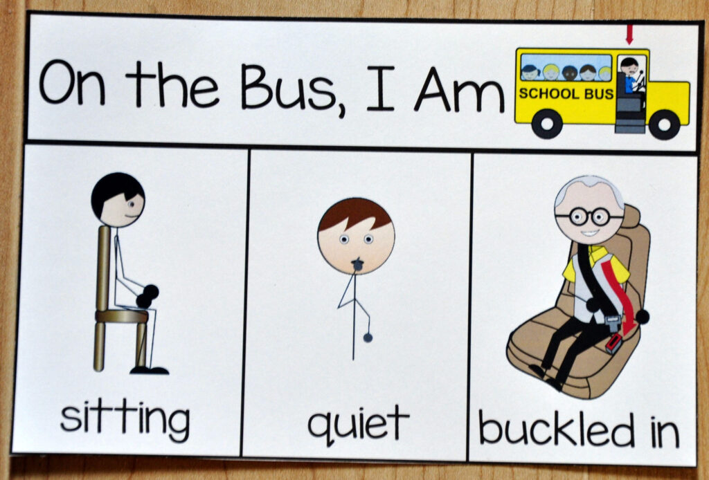 Bus Behavior Card It S Free File Folder Games At File Folder 