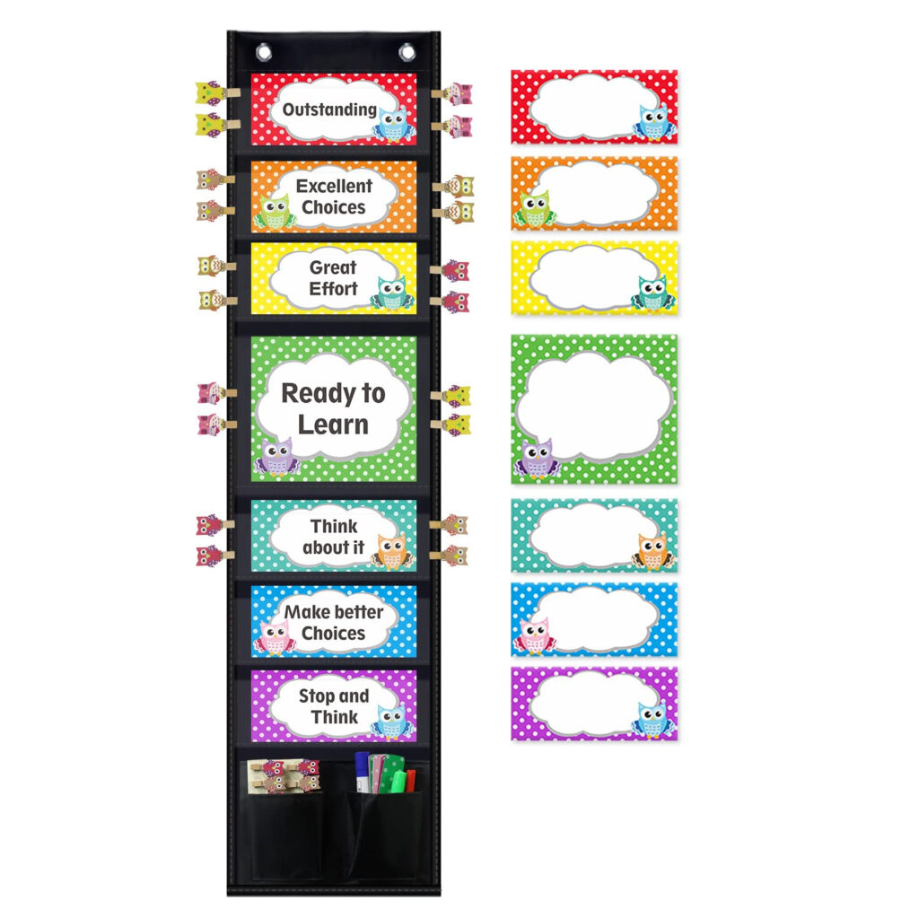 Buy ABCKEY Behavior Clip Chart For Classroom Behavior Chart For Kids 