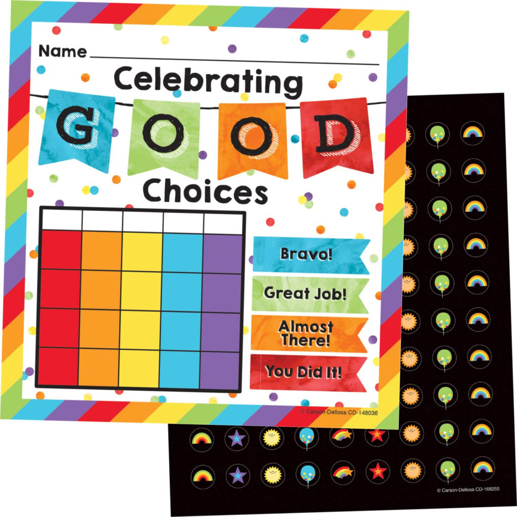 Buy Carson Dellosa Mini Incentive Chart With Reward Stickers Reward 