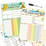 Buy Magnetic Chore Chart For Kids Behavior 2 Pack Reward Chart For