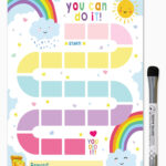 Buy Rainbow Magnetic Dry Erase Chore Chart For Kids Rainbow Task