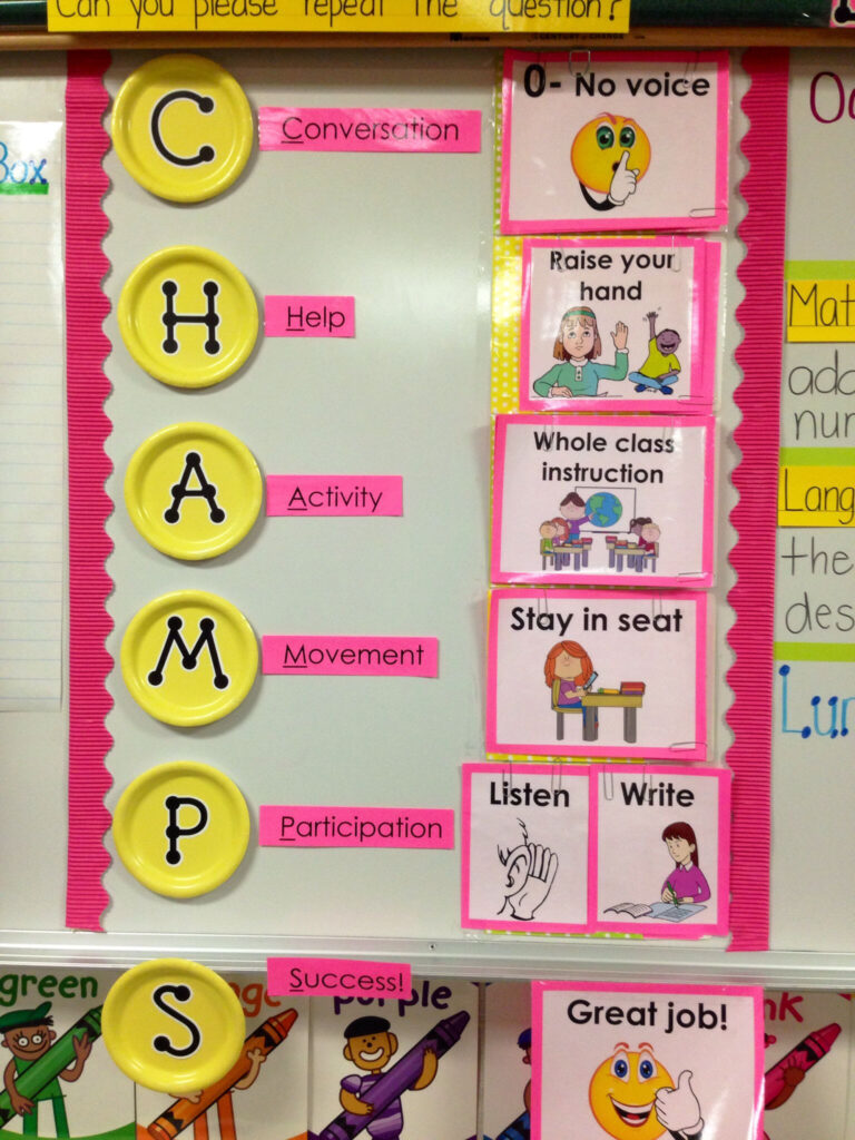 Champ Behavior Management Posters Ulucha powiesc