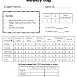 Check In Check Out CICO Weekly Logs Student Data Behavior