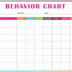 Child Behavior Chart Printable