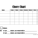 Chore Chart For 13 Year Old