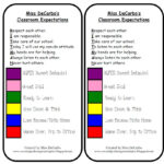 Classroom Expectations Poster And Behavior Clip Chart Magnets Miss