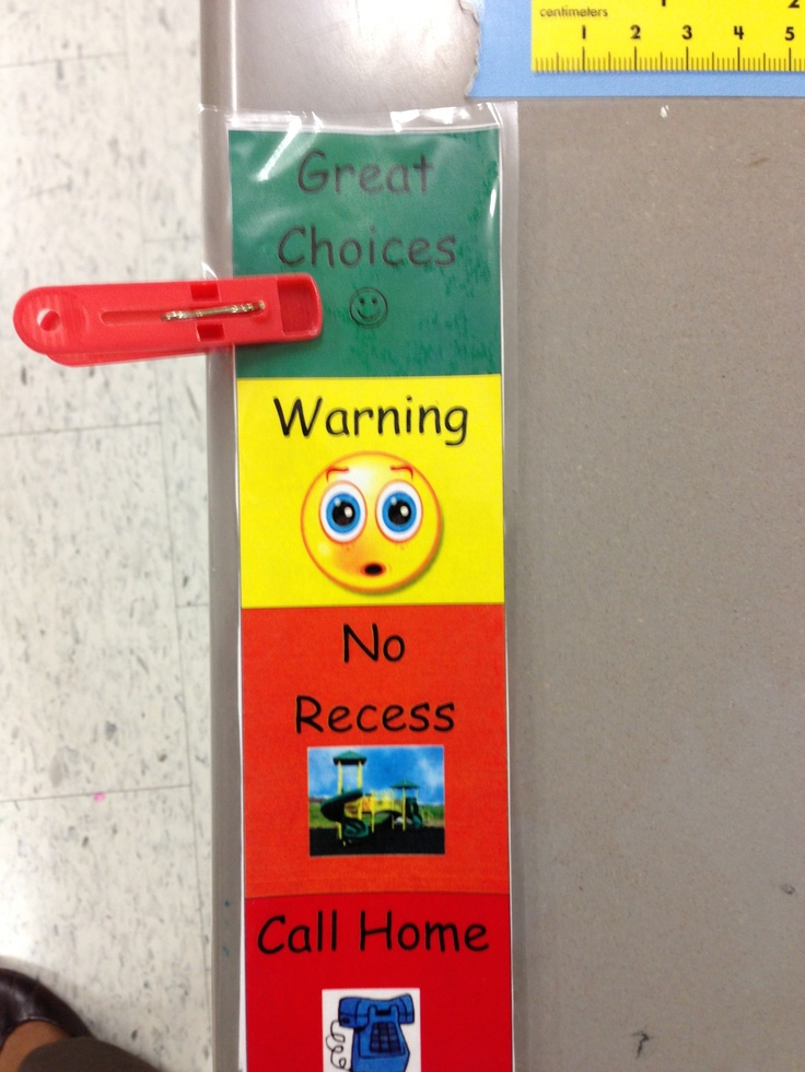 Clip Up Down Behavior Chart I Made Super Easy Behaviour Chart