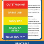 Color Coded Behavior Chart Free Printable Printable Templates