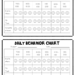 Daily Behavior Chart Printable