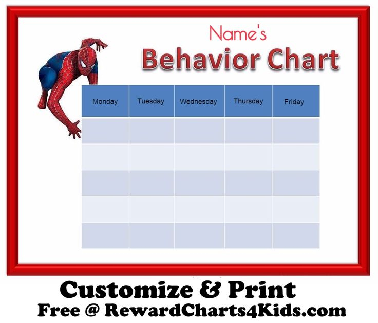 Free Behavior Charts Behaviour Chart Free Printable Behavior Chart 