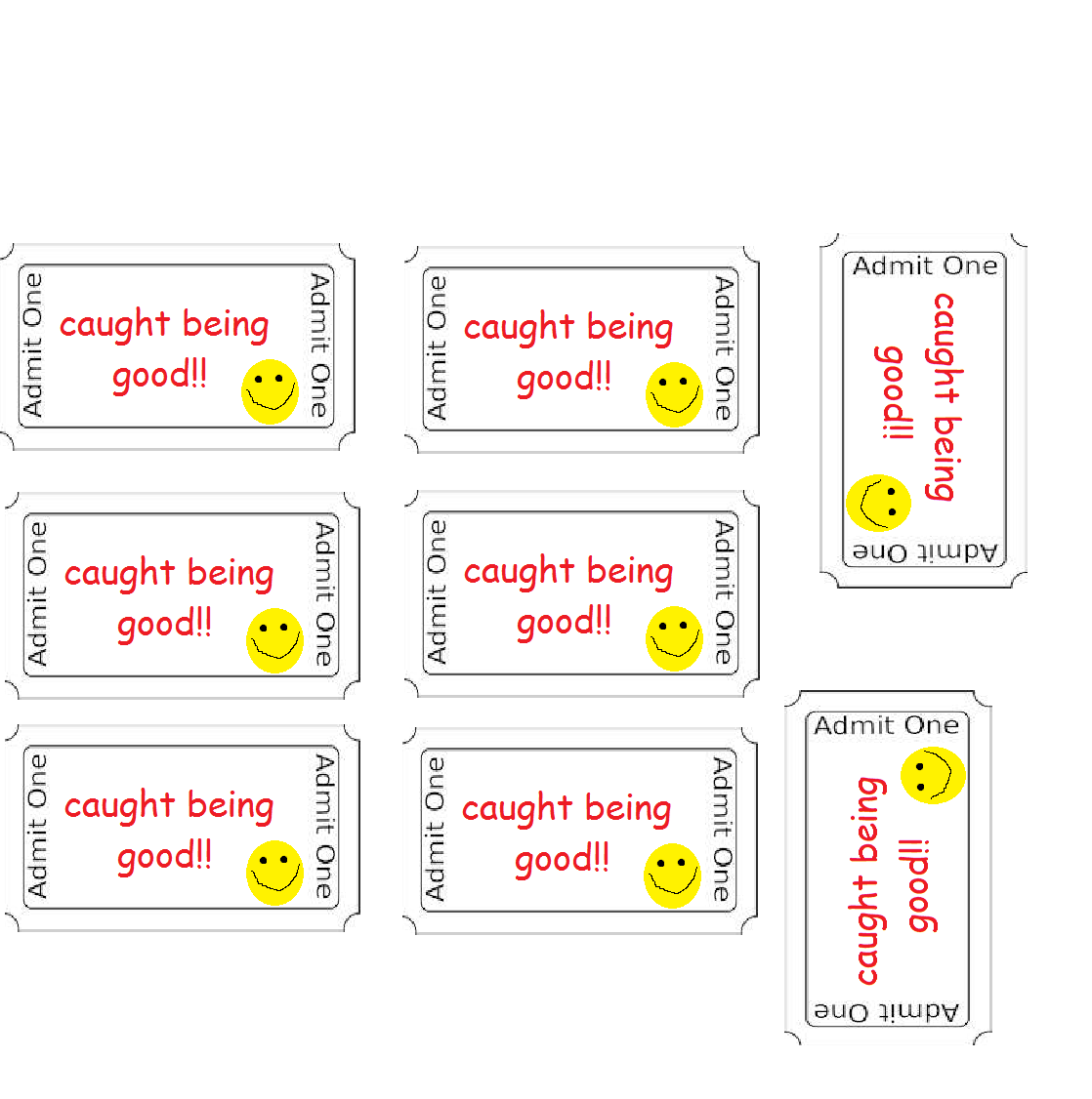 Free Caught Being Good Printables Printable Templates